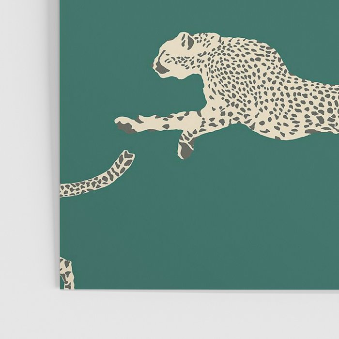 Leaping Cheetah Emerald Poster Gallery Image 3