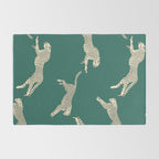 Leaping Cheetah Emerald Rug Gallery Image 2