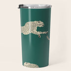 Leaping Cheetah Emerald Travel Mug Gallery Image 3