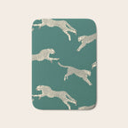 Leaping Cheetah Emerald Bath Mat Gallery Image 1