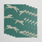 Leaping Cheetah Emerald Wrapping Paper Gallery Image 3