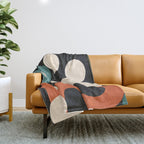 Abstract shapes in the skies 3 Throw Blanket Gallery Image 1