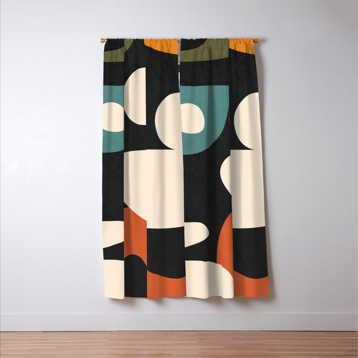 Abstract shapes in the skies 3 Window Curtain Gallery Image 3
