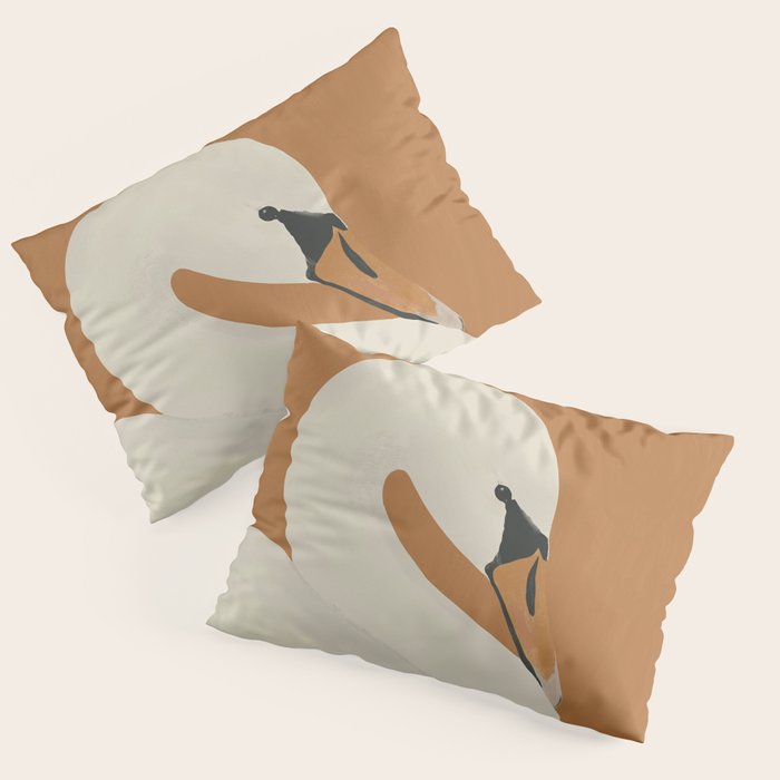 White Swan 2 Pillow Sham Gallery Image 1