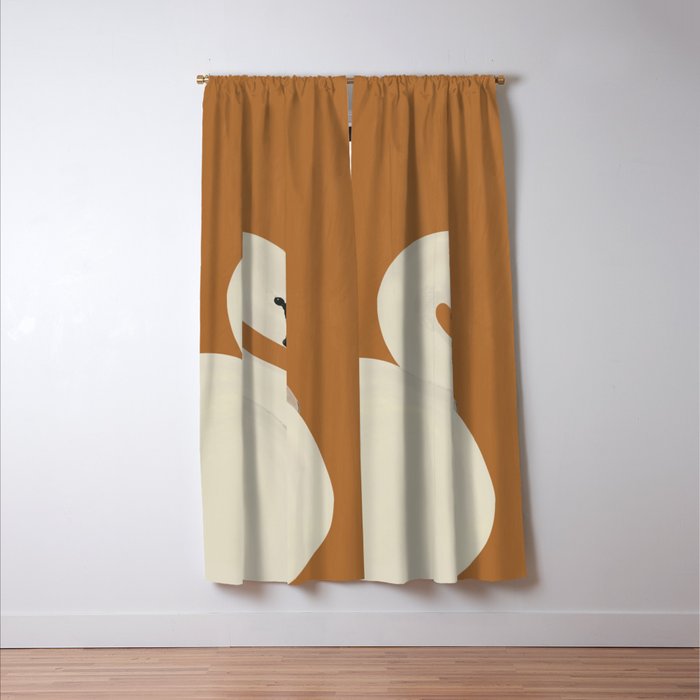 White Swan 2 Window Curtain Gallery Image 3