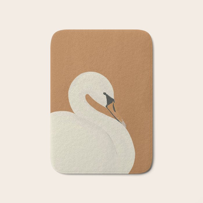 White Swan 2 Bath Mat Gallery Image 1