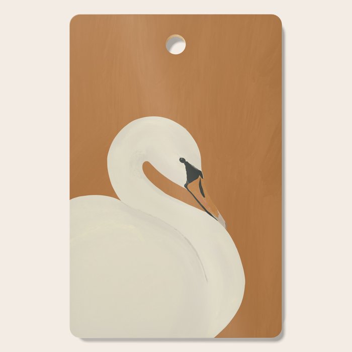 White Swan 2 Cutting Board Gallery Image 1