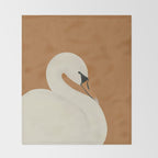 White Swan 2 Throw Blanket Gallery Image 2