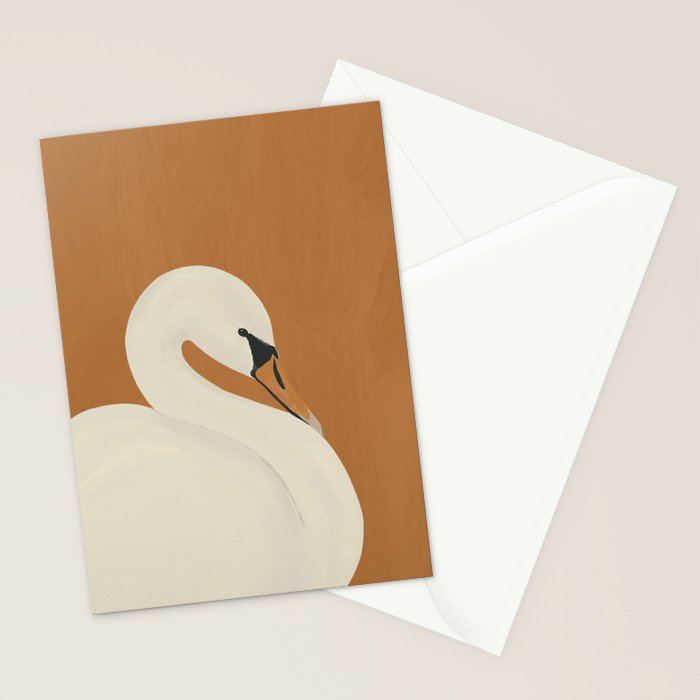 White Swan 2 Stationery Card Gallery Image 2