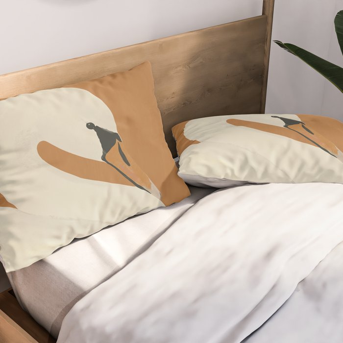White Swan 2 Pillow Sham Gallery Image 2