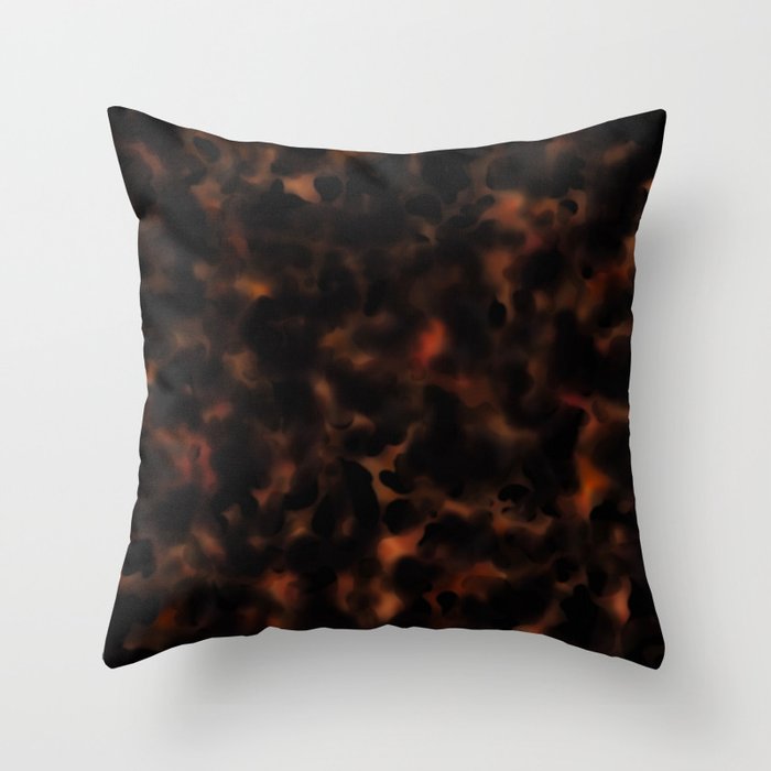 tortoise shell texture Throw Pillow Gallery Image 6