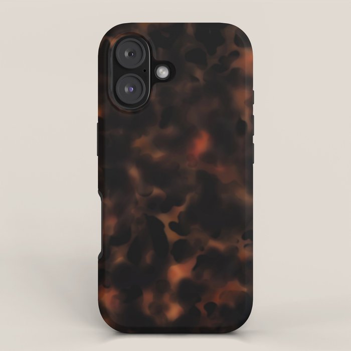tortoise shell texture iPhone Case