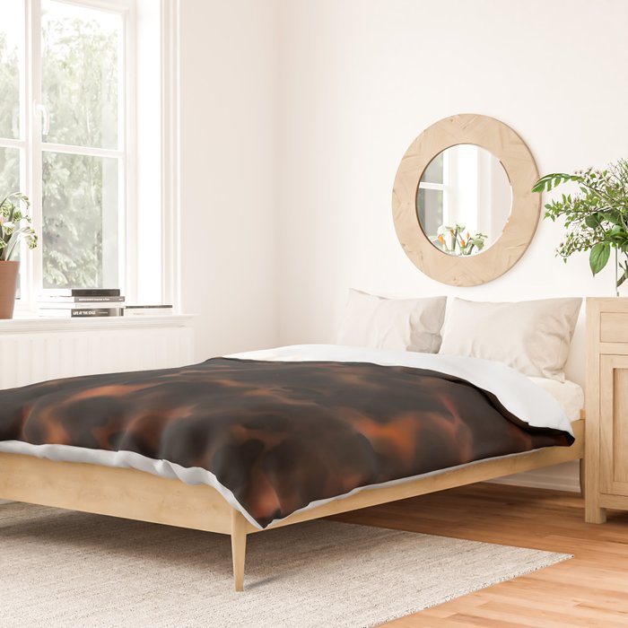 tortoise shell texture Duvet Cover Gallery Image 2