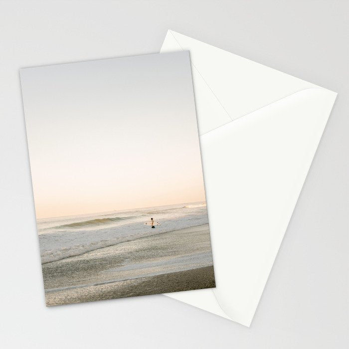 The first surfer | Santa Teresa fine art travel photography | Costa Rica photography Stationery Card Gallery Image 2