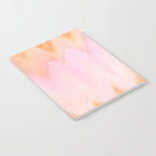 Blush pink orange watercolor hand painted ombre ikat Notebook Gallery Image 2