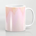 Blush pink orange watercolor hand painted ombre ikat Coffee Mug Gallery Image 1