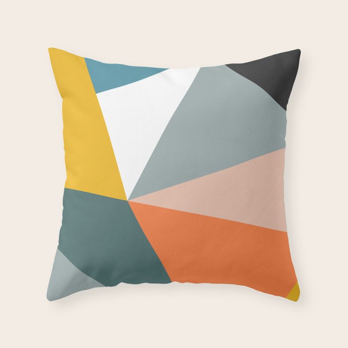 Modern Geometric 33 Throw Pillow Gallery Image 6
