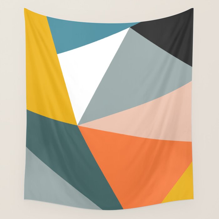 Modern Geometric 33 Wall Tapestry Gallery Image 1