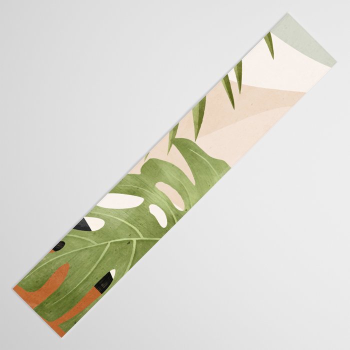 Abstract Art Tropical Leaves 21 Table Runner Gallery Image 3
