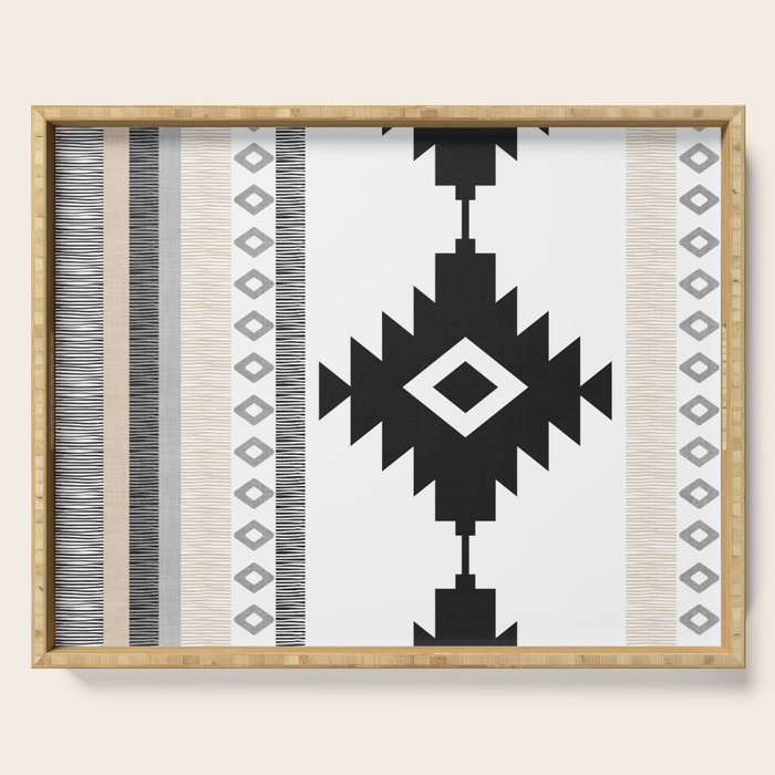 Pueblo in Tan Serving Tray Gallery Image 1