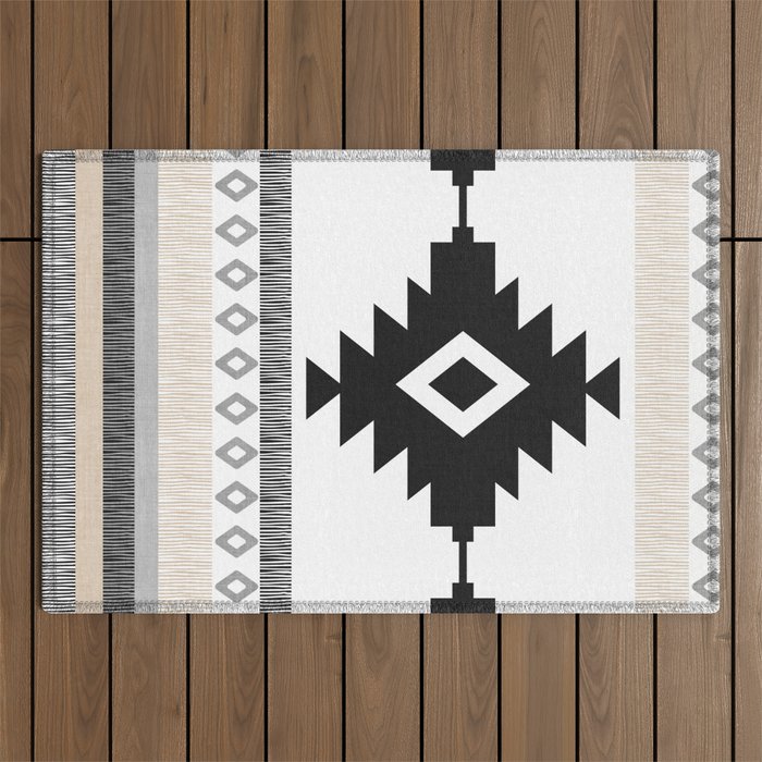 Pueblo in Tan Outdoor Rug Gallery Image 1