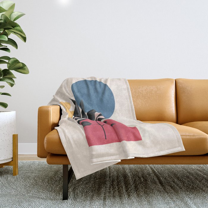 Soft Shapes XIV Throw Blanket Gallery Image 1