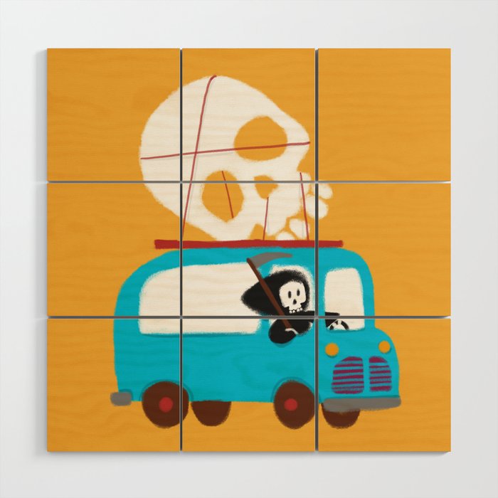 Death on wheels Wood Wall Art Gallery Image 1