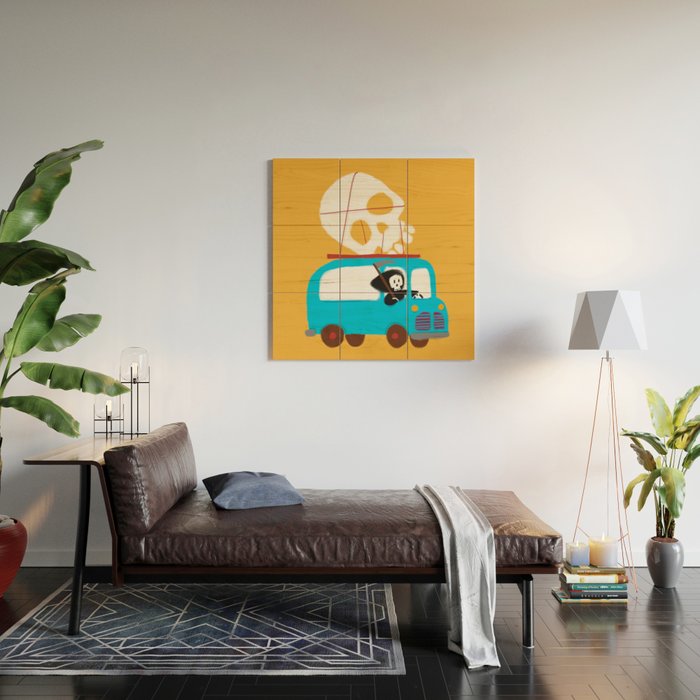 Death on wheels Wood Wall Art Gallery Image 2