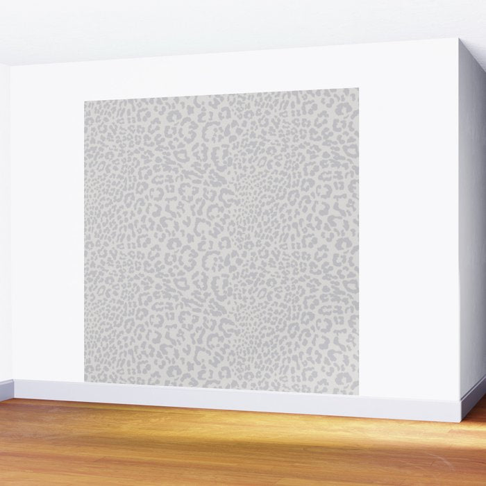 Snow Leopard Print Wall Mural Gallery Image 2
