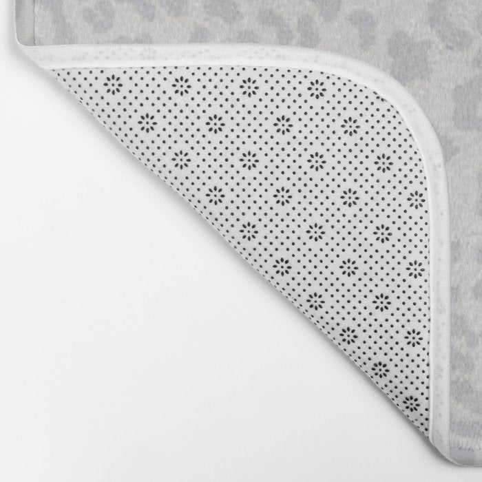 Snow Leopard Print Bath Mat Gallery Image 2