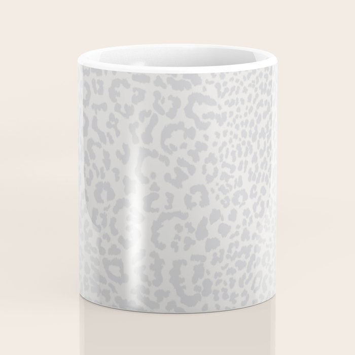 Snow Leopard Print Coffee Mug Gallery Image 4