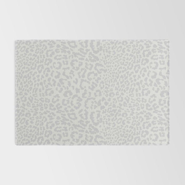Snow Leopard Print Rug Gallery Image 2