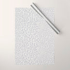 Snow Leopard Print Wrapping Paper Gallery Image 1