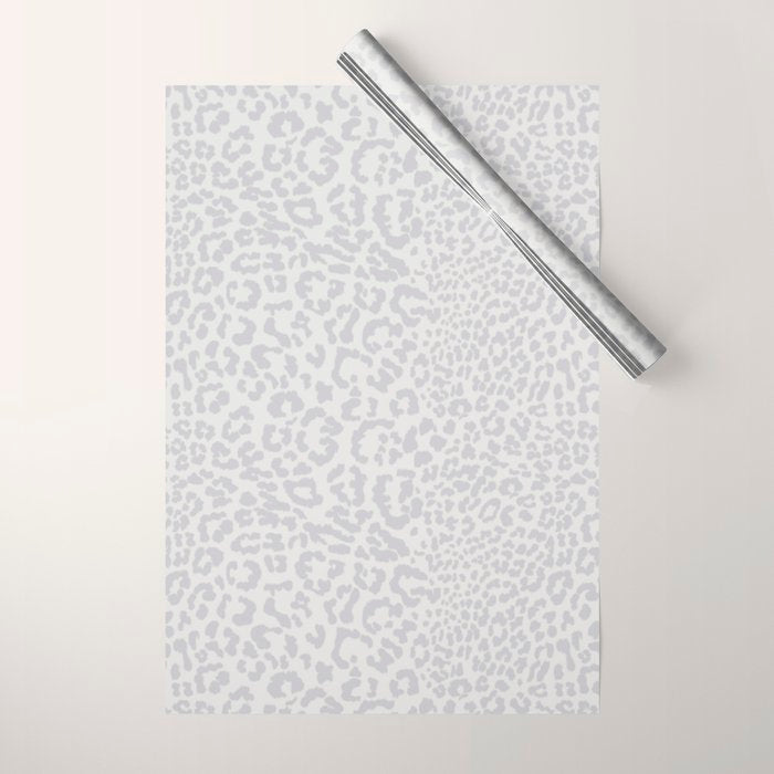 Snow Leopard Print Wrapping Paper Gallery Image 1
