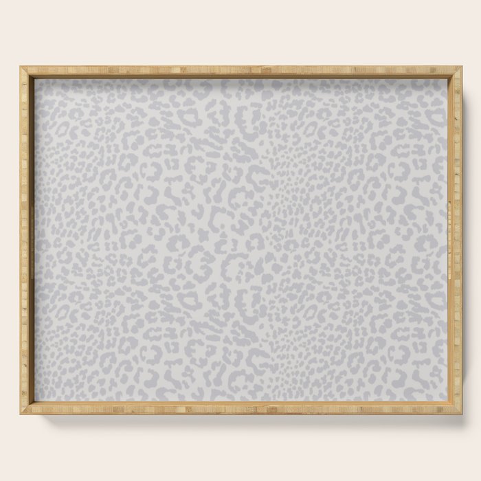 Snow Leopard Print Serving Tray Gallery Image 1