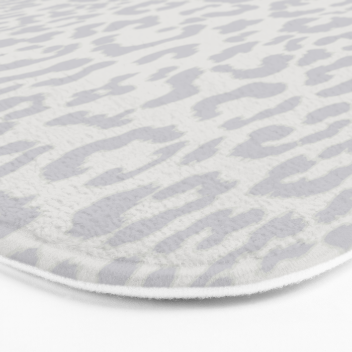Snow Leopard Print Bath Mat Gallery Image 3