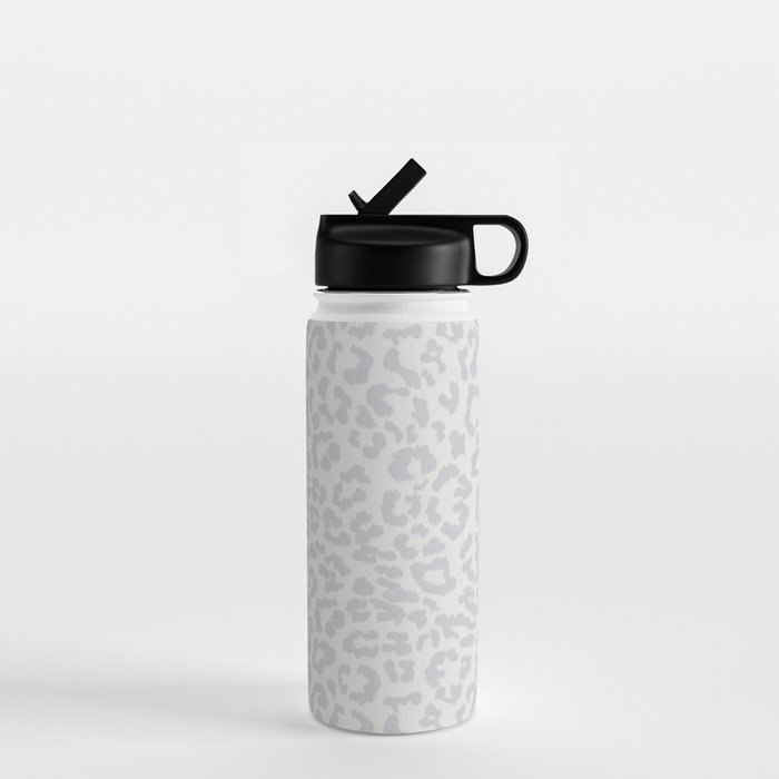 Snow Leopard Print Water Bottle Gallery Image 1
