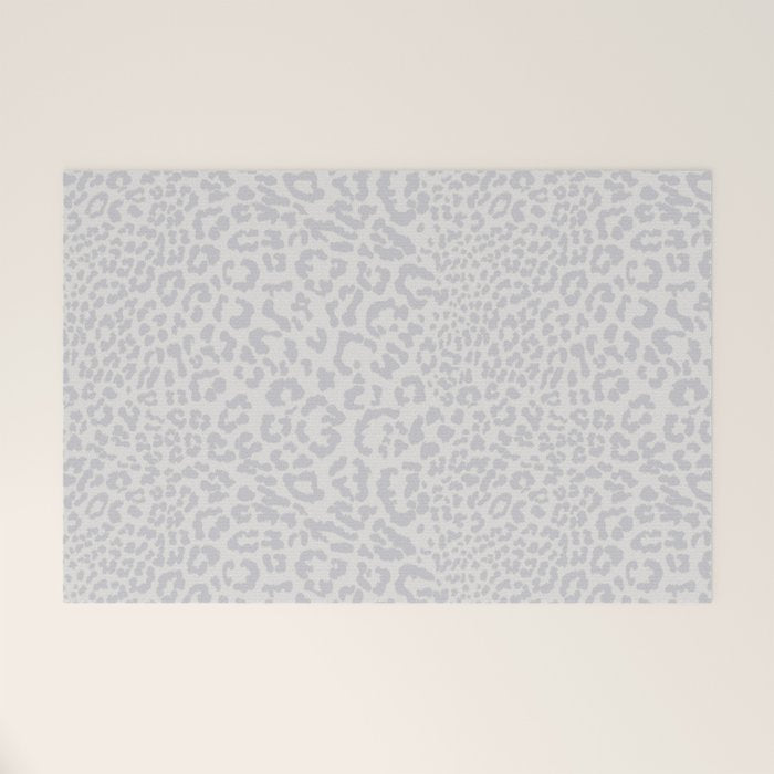 Snow Leopard Print Welcome Mat Gallery Image 1