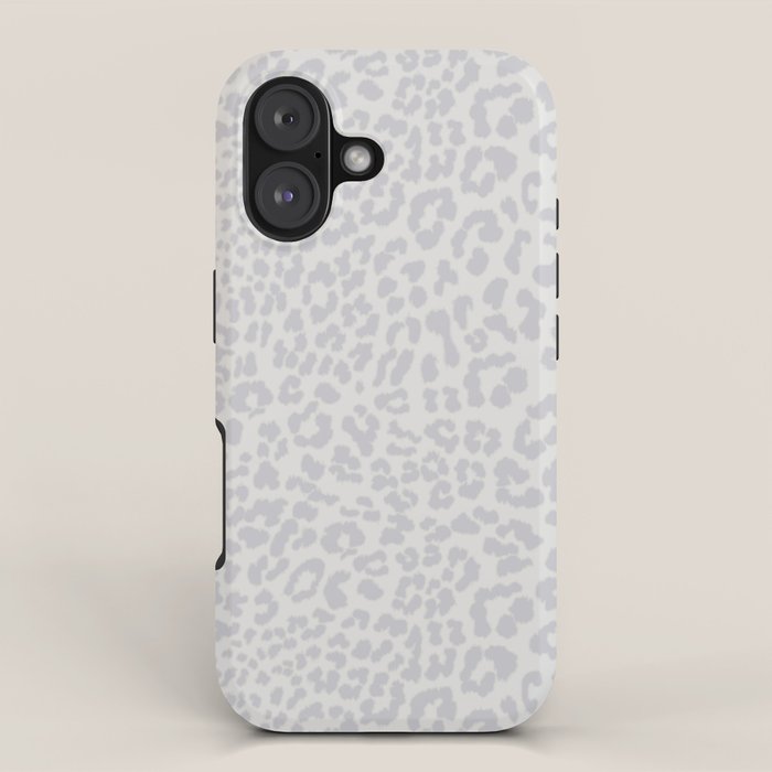 Snow Leopard Print iPhone Case Gallery Image 1