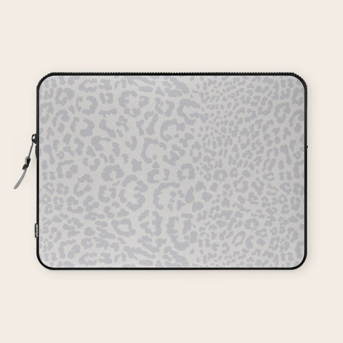 Snow Leopard Print Laptop Sleeve Gallery Image 1