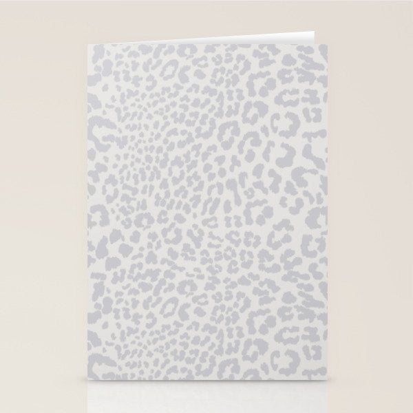 Snow Leopard Print Stationery Card Gallery Image 2