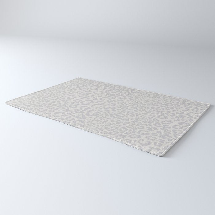 Snow Leopard Print Rug Gallery Image 3