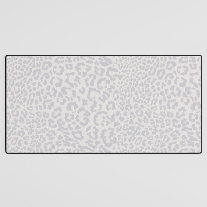 Snow Leopard Print Desk Mat Gallery Image 3