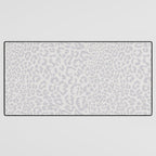 Snow Leopard Print Desk Mat Gallery Image 3