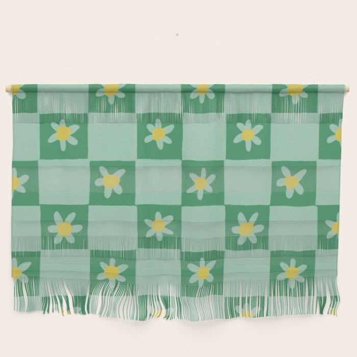 Green checkerboard Wall Hanging Gallery Image 1
