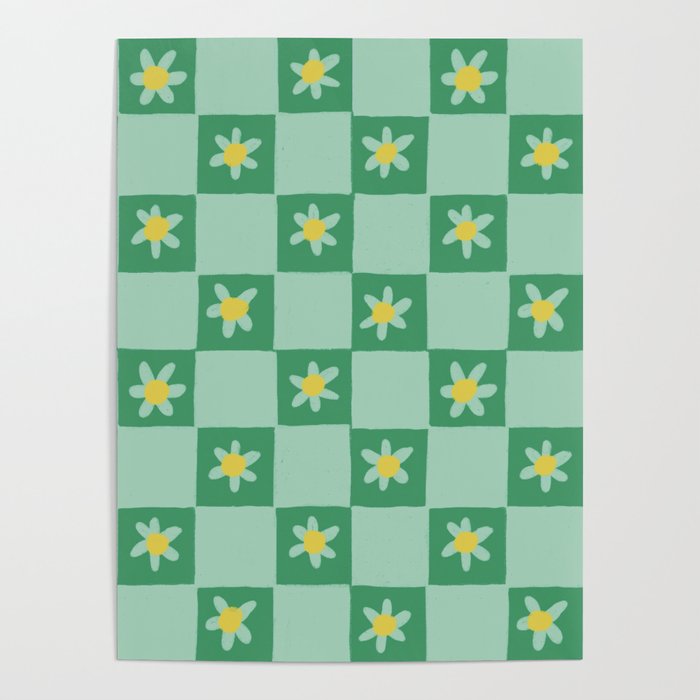 Green checkerboard Poster Gallery Image 4