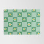 Green checkerboard Rug Gallery Image 2