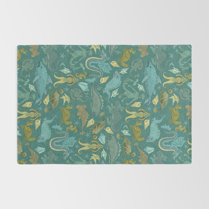 Deepsea Cryptids in Sea Green Rug Gallery Image 2