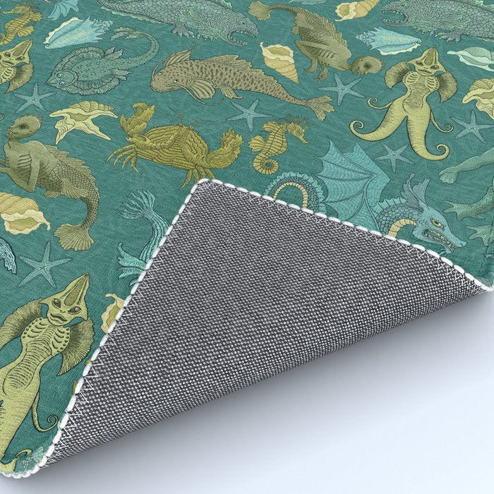 Deepsea Cryptids in Sea Green Rug Gallery Image 4