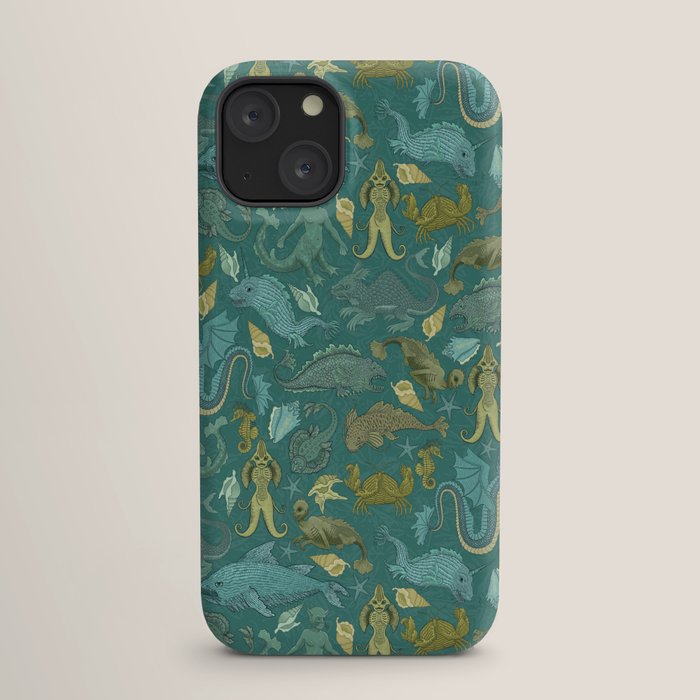 Deepsea Cryptids in Sea Green iPhone Case Gallery Image 17